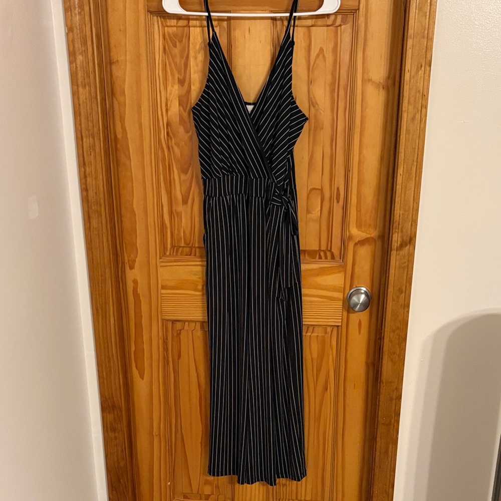 Kaileigh | Elegant Pinstriped Striped Jumpsuit